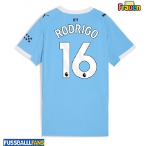 Manchester City Rodri Hernandez #16 Heimtrikot Frauen 2025-26 Kurzarm